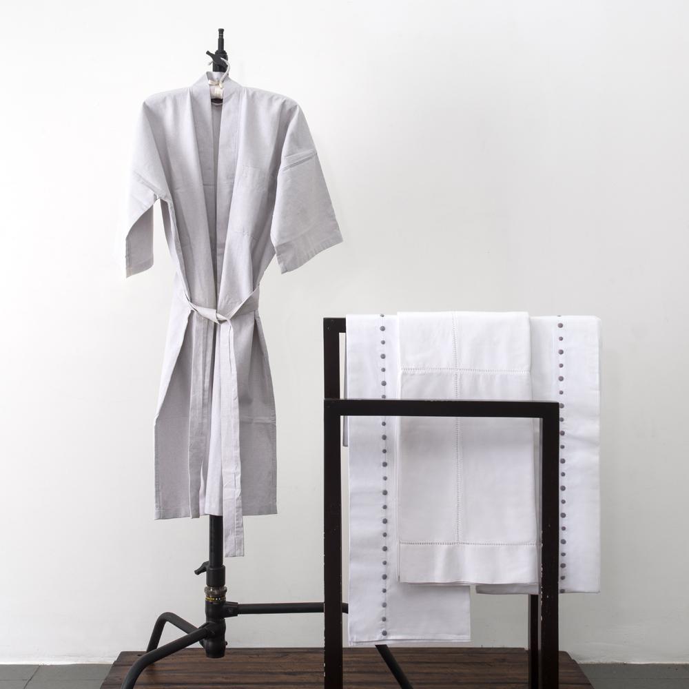 Travel Dressing Gown - Light Luxury Perfect For Travel | Real 100% Cotton  Fabric